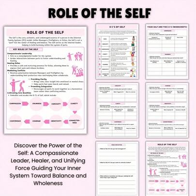 1-Piece IFS Self-Healing Workbook Set - Internal Family Systems Therapy Journal With Parts Mapping Exercises & Emotional Coping Skills - Spiral-Bound Mental Growth Toolkit For Trauma Recovery & Self-Discovery - Therapist-Recommended, Mindfulness Companion, Holiday Wellness Gift, College Student Essential, New Year Healing Journal