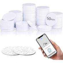 Etiquetas NFC, 50pzs Chip NFC tarjetas redondas, 215, memoria de 504 bytes totalmente programable, compatible con TagMo y Amiibo, para Android y todos los dispositivos 50 - 50 - Ver 1