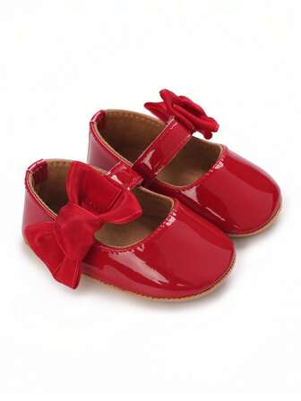 0-1 Year Old Infant Girl Anti-Slip Princess Shoes, Rubber Non-Slip Soft Sole