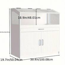 Hamster Cage With Storage Cabinet - Extra-Large Habitat, 360° Acrylic Viewing Panels, Bite-Resistant Design & Easy-Clean Pull-Out Drawer For Hamsters, Rabbits, Guinea Pigs, Hedgehogs, Large Hamster Cage, Small Pet Habitat, Multilevel Habitat, Reinforced Frame, Pet Habitat, Pet Enthusiasts - Large - 查看 6