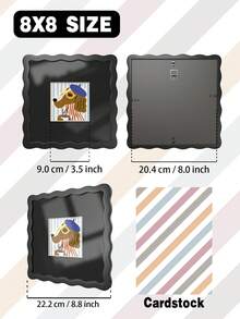 Rainbow Photo Frame - Multi-Size Artistic Wall Art For Gallery Walls, Bedroom & Room Decor, Black/White/Orange/Red/Blue/Green - Multicolor - View 30