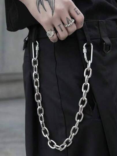 Hiphop Pant Chain, Gothic Denim Chain, Star Punk Pocket Chain, Women's Layered Acrylic Keychain, Cute Pant Chain, Rock Wallet Chain, Men's Waist Decor, Women's Waist Decor