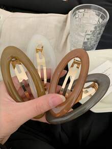 Korean Style Fashionable Spring Clip, Suitable For Women Over 14 Years Old Y2k Hair Clips Claw Clips Hair Claws Hair Slide Hair Barrettes, School Stuff