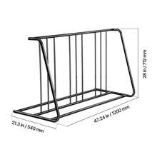 Bike Rack, Fits Tire Width 3 Inch/76.2 Mm, Carbon Steel Double-Sided Grid Bike Rack Stand, Freestanding Bicycle Storage Holder For Curbside, Garage, Indoor, Outdoor Parking, 6-Bicycle Capacity - 1 Car 1 Piece 6 Vertical Frame - View 10