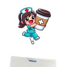 1 rolă retractabilă pentru insignă de identitate cu tematică de asistentă medicală, material acrilic durabil (PMMA), esențială pentru asistente medicale, medici, asistent medical autorizat și asistent medical practic, accesoriu pentru birou, cadou pentru prieteni și colegi