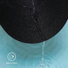 Round Braided Placemats For Dining Table Set Of 4 HeatResistant Table Mats Washable Woven Vinyl 15 Inch Round Place Mats Black 4