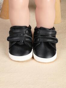 1 双 0-1 岁幼儿男童软底防滑休闲鞋，3-6/8-12 个月 - 黑色 - 查看 6