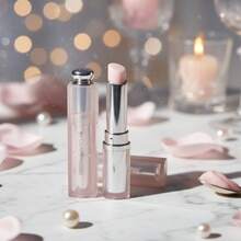 Labial Hidratante Shiny Amours de Alta Gama - Acabado Natural y Luminoso, Bálsamo Rosa Transparente con Efecto Suavizante. - Pink Nude - Ver 1