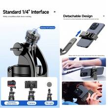 Bastão De Selfie com quadrapé Controle Bluetooth 1.8CM foto e vídeo com antivibração e estabilizador portátil MZP-305