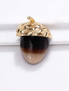 Pinecone Design Metal Buttons 5 Packs, Golden Fashion Fasteners For Coats, Sweaters, Special Occasion Garments & DIY Crafting