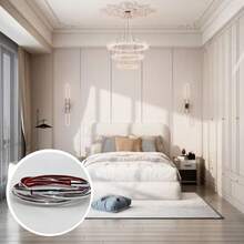 3 m/rouleau Bande décorative murale auto-adhésive, bande de calfeutrage en PVC, sticker décoratif mural, protecteur de bord de meuble, bordure décorative de cadre