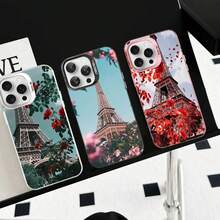 Custodia per telefono con Torre Eiffel di Parigi compatibile con 16, 15, 14, 13, 12, 11 Pro Max, X, XR, XS Max, 8, 7 Plus, finitura opaca e antiurto - compatibile con modelli 17, 17 Pro, 17 Pro Max - Z3 - Visualizzare 4