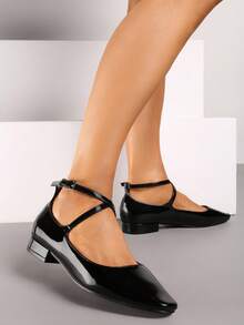 Classiche ballerine Mary Jane - Morbide e confortevoli per il casual e il lavoro - Primavera/Autunno - nero - Visualizzare 2