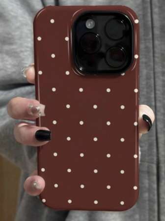 Polka Dot Protective Case Compatible With IPhone 17 Pro Max, 16 Pro Max, 15 Pro Max, 14 Pro Max, 13 Pro, 16 Pro, Shockproof Full Coverage Matte Finish
