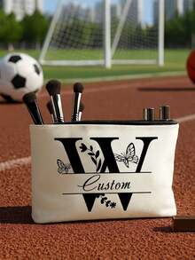 1 件定制名字化妆包，男女个性化化妆包，伴郎/伴娘定制旅行化妆包，毕业礼物，父亲节，婚礼，生日，丈夫，浴室收纳袋，多用途学生宿舍收纳袋 - 多色 - 查看 6