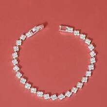 1入流行女式多彩鑽石手鍊，簡約個性細鏈手鍊 - 彩色 - 查看 20