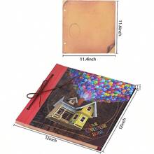 12x12 InchScrapbook Album Large Handmade Travel Scrapbook 60 Pages DIY Album For Anniversary Wedding Travelling Writing Baby Friends Family Couple Gifts Up House