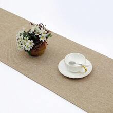 Table Runners 12.5x72 Inch Washable Kitchen Dining Table Runner Heat Resistant Cloth Linen Like Table Runners Double Layer Water Absorbent Beige
