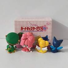 4件套全新 - 小樱、小狼、可鲁贝洛斯手办，桌面摆件，返校礼物，情侣游戏，猫咪主题礼物，男女皆宜，互动游戏，派对游戏