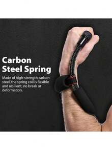 可调节腕力训练器，铁质前臂力量训练器，腕部锻炼器材，增强握力，适合运动员、音乐家、手部康复，方便家庭锻炼，非电动，黑色 - 彩色 - 查看 7