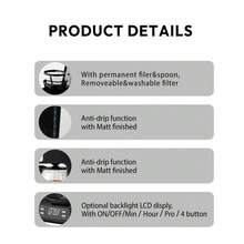 SOKANY 04044 Fully Automatic American Coffee Maker. 2-In-1 For Coffee And Tea. Comes With Coffee Spoon, Coffee Pot And Filter. 650W High Power, 750ml Large Capacity, LED Display. One-Touch Operation. Metal Body. Suitable For Making Coffee, Tea And Other Beverages. Ideal For Home And Office Use, Must-Have For Coffee Lovers.