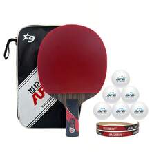 1 buah Raket Tenis Meja Elastisitas Tinggi 9 Bintang, Gagang Panjang Gaya Gagang Pendek, Set Tunggal Serat Karbon Elastisitas Tinggi, Bilah King Karbon Hitam 7 Lapis, Daya Ledakan yang Ditingkatkan, Cocok untuk Gaya Bermain Serangan Cepat - MultiWarna - View 15