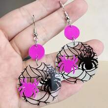 1 Pair Fashionable Elegant Hollow Heart Shaped Minimalist Unisex Earrings, Suitable For Daily Wear And Gifts For Valentine's Day, Mother's Day,Mom,Mother,Mother's Day,Gift - Red - View 7