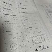 1pc Multi-Purpose Embroidery Stitch Guide Book, Includes 10 Step-By-Step Lessons And 10 Comprehensive Patterns - Clear Instructions, Numbered Stitches, Labeled Charts, Suitable For Beginners - Compatible With Fabric/Textile (Ivory Canvas) - Handmade Book For Cross-Stitch, Needlepoint, Tapestry - Floral And Romantic Designs With Color-Coded Guide And Labeled Sections - Ideal For Beginners, DIY Embroidery Kit, Embroidery Stitch Book With Fabric, Small Embroidered Fabric With Patterns - Multicolor - View 5