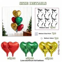 14 piezas Conjunto de globos con forma de corazón multicolor para el Día de San Valentín, incluye globos de corazón de papel de aluminio de 18 pulgadas, globos de corazón blancos y rojos con cintas de lazo, adecuados para el Día de San Valentín, decoración de cumpleaños, aniversario, decoración de fiesta, boda, despedida de soltera, fiesta de compromiso, decoración del hogar, regalo para ocasión especial - Multicolor - Ver 20