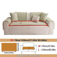 1pc Modern Minimalist Flannel Sofa Cover - Soft & Comfortable, Not Seat Cushion, Pet Friendly, Machine Washable, Fits 1 To 4 Seater Sofa Combination, Multi-Purpose Decor, Suitable For Living Room, Bedroom, Office
