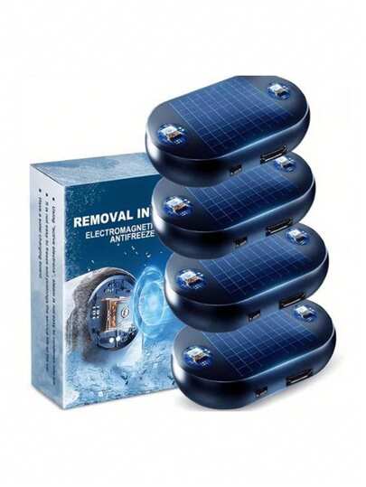 rayhong Dispositif de dégivrage et de déneigement électromagnétique moléculaire pour automobile. Équipement de déneigement électromagnétique qui fait fondre rapidement la glace et la neige. Équipement anti-gel et de déneigement pour voiture. Grattoir à glace portable pour automobile, outil de dégivrage et de désembuage (style d'emballage aléatoire)