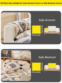 1 件波西米亚风格棉混纺天鹅绒提花防滑沙发垫,宠物友好,可机洗,适用于 1-4 座组合沙发,保护套,四季可用,居家装饰,高端感觉沙发套 - 彩色 - 查看 26