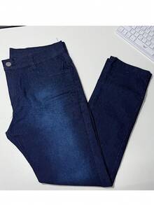 KIT 3 Classic Dark Wash Men's Jeans With Medium Stretch For Everyday Wear - 查看 5