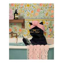 Adult Paint By Number, Funny Bathing Adults' Paint - By - Number Kits, Acrylic Paint Kit Adults Beginners Unframed, Easy Paint By Numbers Canvas Decor 16x20inch