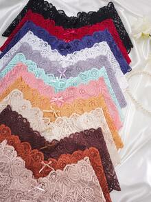 12 件/包大码女式性感蕾丝内裤