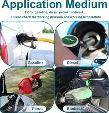 1/4 Fuel Line, Fuel Line Hose 10 Feet, NBR Rubber Gasoline Tube With 10 PCS Stainless Steel Fuel Line Clamps, Fuel Line Kit