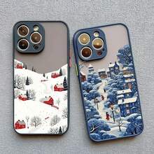 Funda de teléfono para esquí de invierno compatible con iPhone 16, 15 Pro Max, 14, 13, 12, 11 Pro Max, Mini, 15, 14, 16, 7, 8 Plus, XR, XS, X, SE2 - Funda trasera compatible con iPhone 17, 17 Pro, 17 Pro Max - CZFJ 2 negro - Ver 8