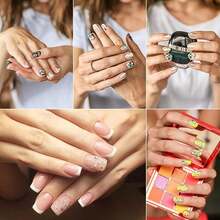 Over 2100 Pieces Crystal Clear Flat Back Glass Rhinestones Crystals For Nail Art Kit 6 Sizes (1.4mm - 4.8mm){"Color_name":"CrystalClear"} - 晶瑩剔透 - 查看 10