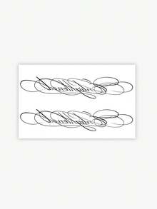 1 szt. Tymczasowa naklejka tatuażowa, styl europejski i amerykański, kwiatowy wzór z tekstem w języku angielskim, wodoodporna, odporna na pot, zmywalna, antyrefleksyjna, imitująca efekt tatuażu, odpowiednia na ramiona i barki, modna