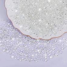 25000Pcs Transparent Rhinestones For Bedazzling Kit, 3-5mm Resin Flatback Rhinestones Bulk Bedazzle Gems Diamonds For Crafts DIY Shoes, Clothing{"Color_name":"Transparent"} - 透明的 - 查看 6