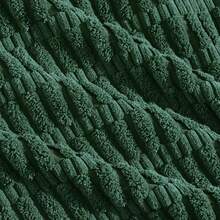 4 Pack 20x20 Inch Striped Corduroy Throw Pillow Covers, Rustic Boho Home Decor - 50x50 Cm - Dark Green - View 5