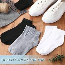 15 Pares Calcetines para Hombre y Mujer, Calcetas Deportivas Algodon Transpirables, Calcetin Media, Calcetines Moderados Paquete de 15pares - 1 - Ver 5