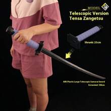 1 pieza 2025 Nueva espada samurái de plástico retráctil de la Parca, juguete antiestrés, juguete de viaje, juguete de aula, mini artículo, juguete de baño, artículos de papelería navideños, pelota antiestrés, regalo de cumpleaños, regalo de Navidad, regalo de Halloween, regalo perfecto, mercancía