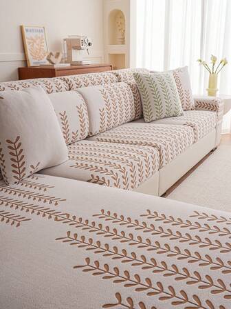 1 st. plyschstretchigt sofföverdrag, 1-2-3-4-sits, husdjurssäker, minimalistisk stil, L-formad soffkudde och ryggstödsöverdrag, året runt