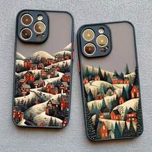 Funda de teléfono para esquí de invierno compatible con iPhone 16, 15 Pro Max, 14, 13, 12, 11 Pro Max, Mini, 15, 14, 16, 7, 8 Plus, XR, XS, X, SE2 - Funda trasera compatible con iPhone 17, 17 Pro, 17 Pro Max - CZFJ 2 negro - Ver 6
