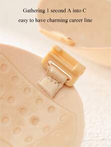 1/2pcs Women Mango Shaped Thin Invisible Seamless Adhesive Bra Lift Enhancer, Suitable For Wedding Photography And Other Occasions - Multicolor - View 4