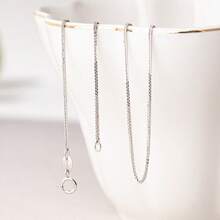 925银肖邦链项链，纯银粗链项链，男女皆宜，休闲毛衣链，锁骨链，纯银链