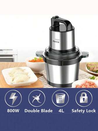 SOKANY SOKANY SK-7028 Small Meat Grinder 800W High-Power Household Automatic Minced Meat Vegetable Cutter Electric Cooking Stuffing Machine 4L