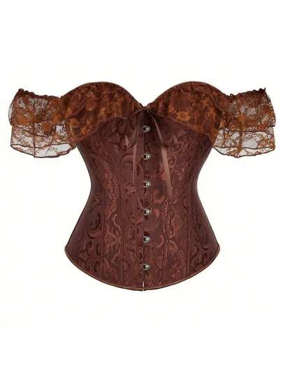 女士系带束腰紧身胸衣 - 紧身塑身衣