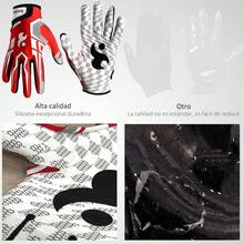 Guantes Futbol Americano, Guantes de Receptor para Futbol Americano, Ultra Grip, No Slip, para Jvenes y Adultos, Guantes Receptor Futbol Americano para Ftbol Americano, Softbol, Bisbol - CH - Ver 5